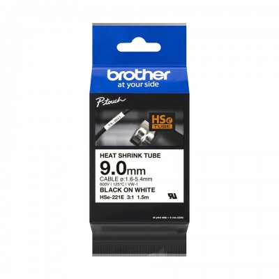 Brother HSE221E Ruban retrac Noir/Blanc