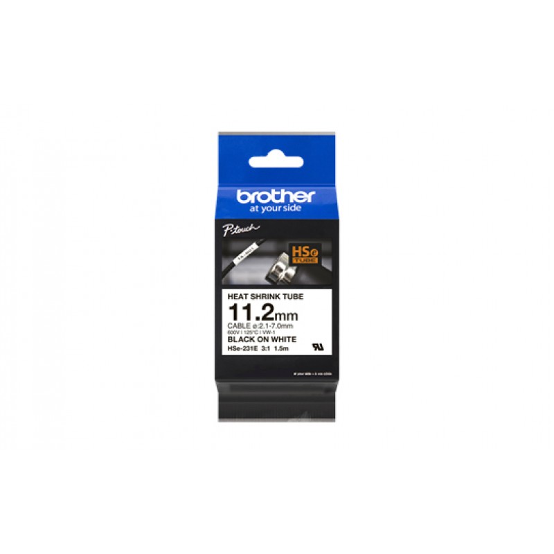 Brother HSE231E Ruban retrac  Noir/Blanc