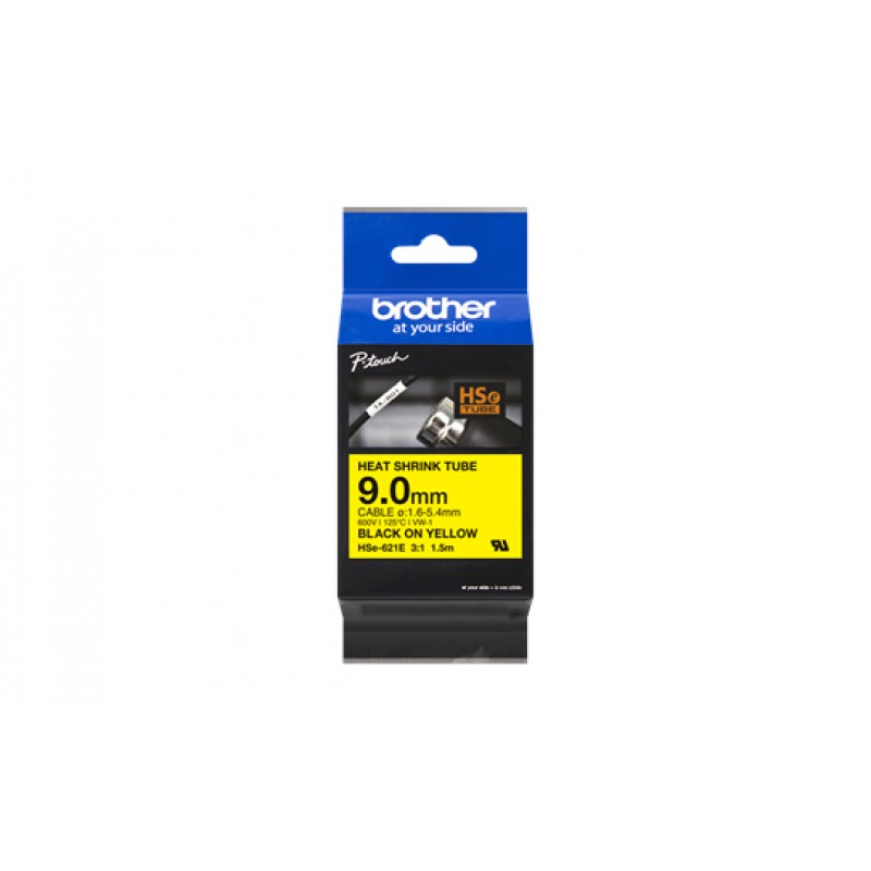 Brother HSE621E Ruban retrac Noir/Jaune