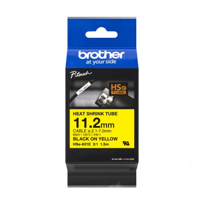 Brother HSE631E Ruban retrac Noir/Jaune