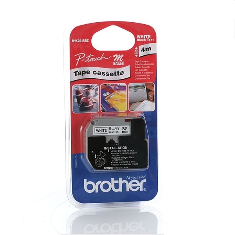 Brother MK221SBZ Ruban Noir/Blanc 4M