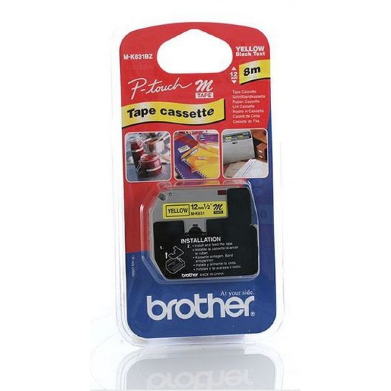 Brother MK631BZ 1Ruban Noir/Jaune