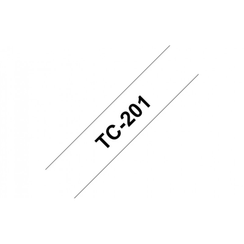 Brother  TC201  Blanc/Noir 12mm