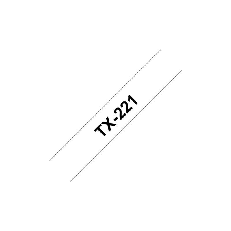 Brother  TX221  Noir/Blanc 9mm