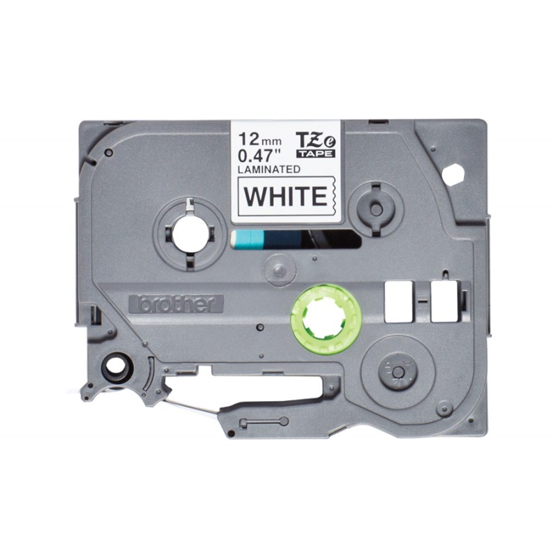 Brother TZE231S2 Ruban Noir/Blan 12mm 4m
