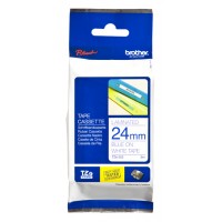 Brother TZE253 Ruban 24 mm Bleu / Blanc