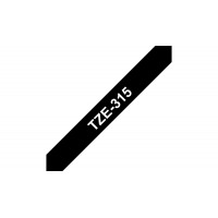 Brother TZE315 Ruban 6 mm Blanc / Noir