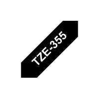 Brother TZE355 Ruban 24 mm Blanc / Noir