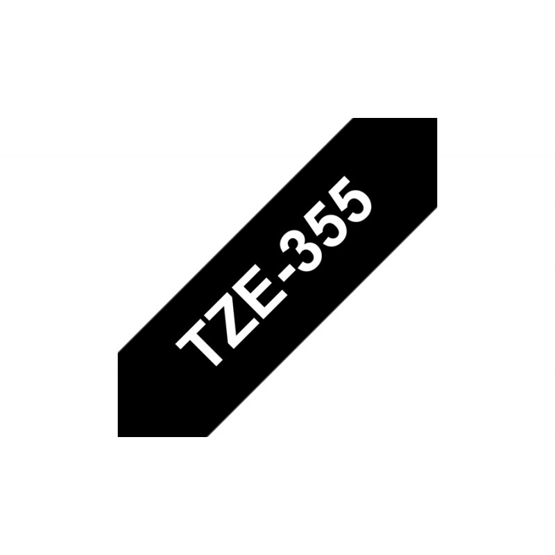Brother TZE355 Ruban 24 mm Blanc / Noir