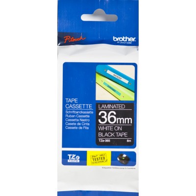 Brother TZE365 Ruban 36 mm Blanc / Noir