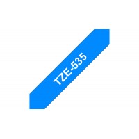 BROTHER TZE535 Ruban 12mm Blanc/Bleu
