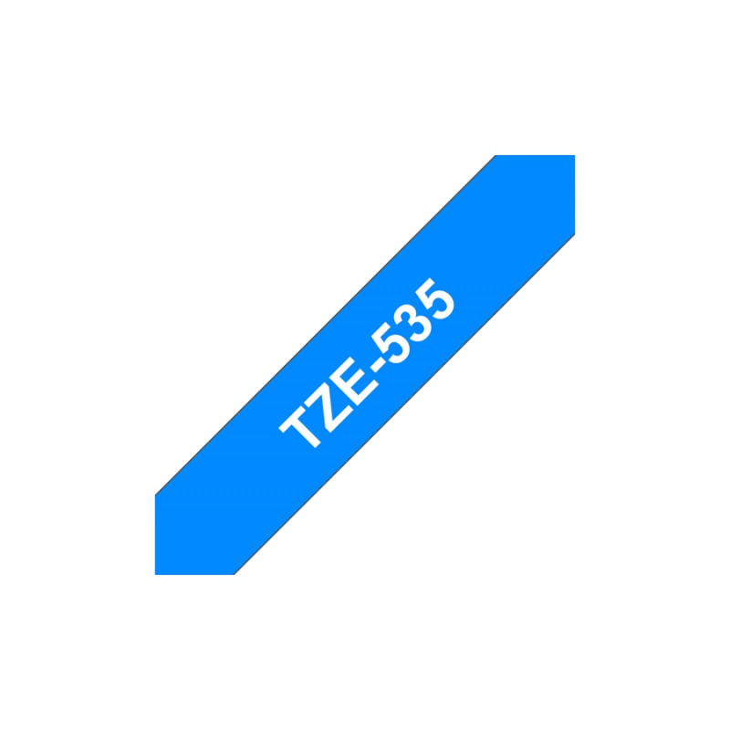 BROTHER TZE535 Ruban 12mm Blanc/Bleu