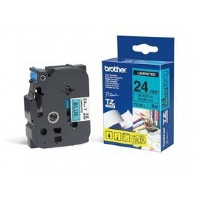 Brother TZE551 Ruban Noir / Bleu 24 mm