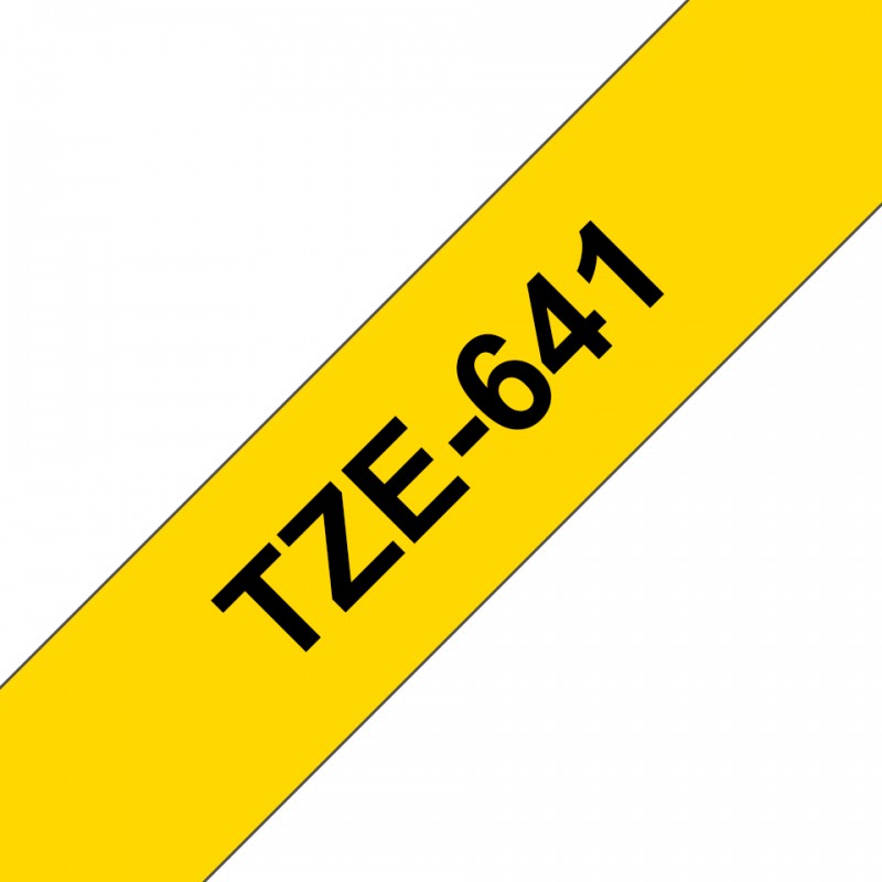 Brother TZE641 Ruban 18 mm Noir / Jaune