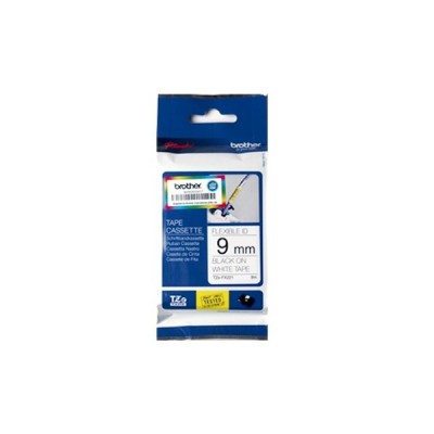 Brother TZEFX221 9mmNoir/Blanc Flexible