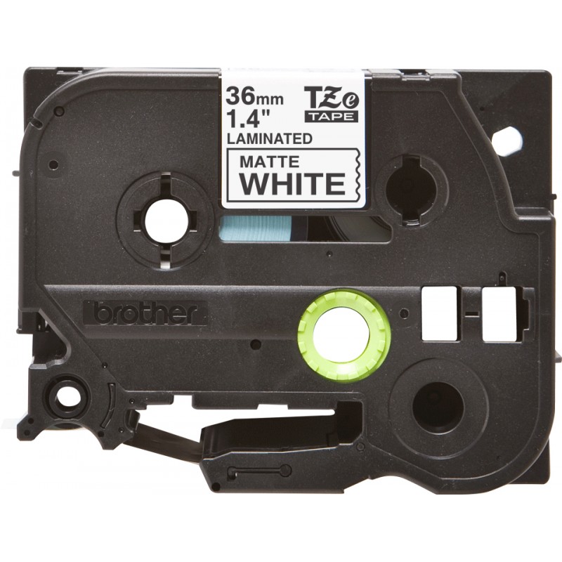 Brother ruban TZEM261 36mm Noir/Blanc Ar