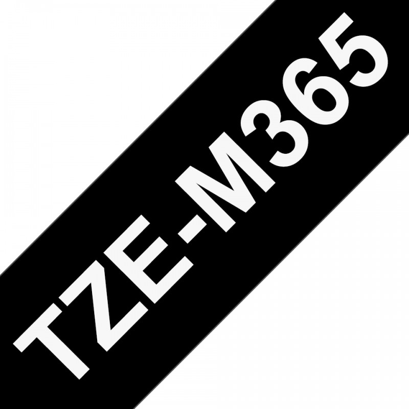 Brother ruban TZEM365 36mm Blanc/Noir Ar