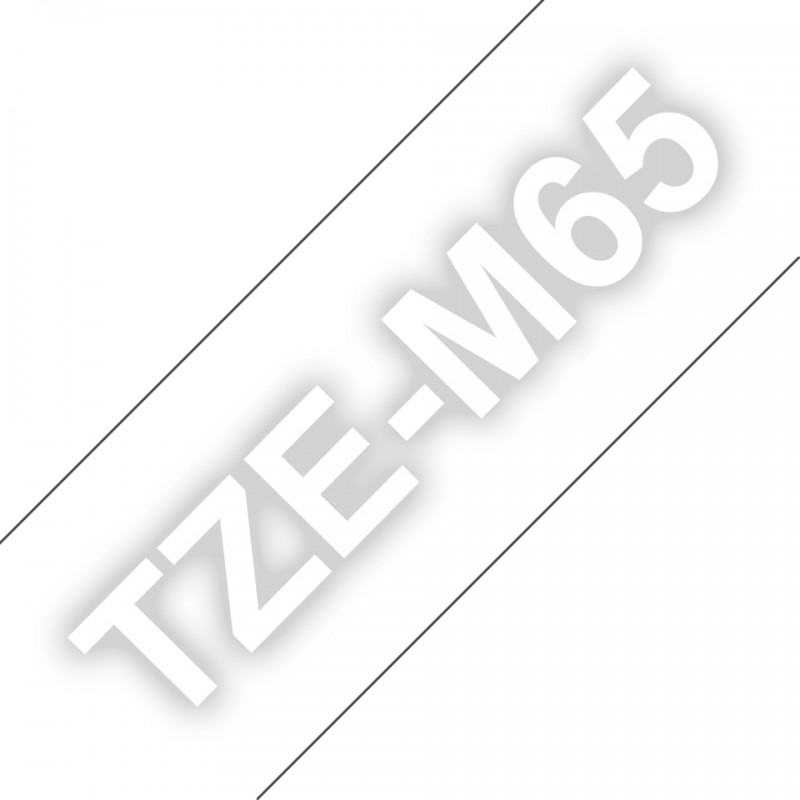Brother ruban TZEM65 36mm Blan/Transp Ar