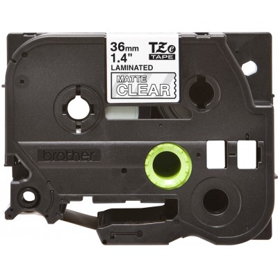 Brother ruban TZEM65 36mm Blan/Transp Ar