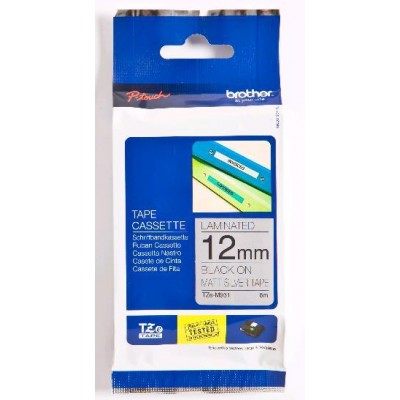 Brother TZEM931 Ruban 12mm Noir/Mat arg