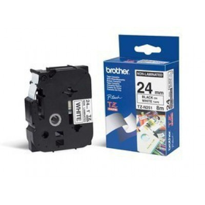 Brohter TZEN251 Ruban 24 mm Noir / blanc