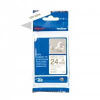 Brother TZE241 Ruban 24mm Or / Blanc