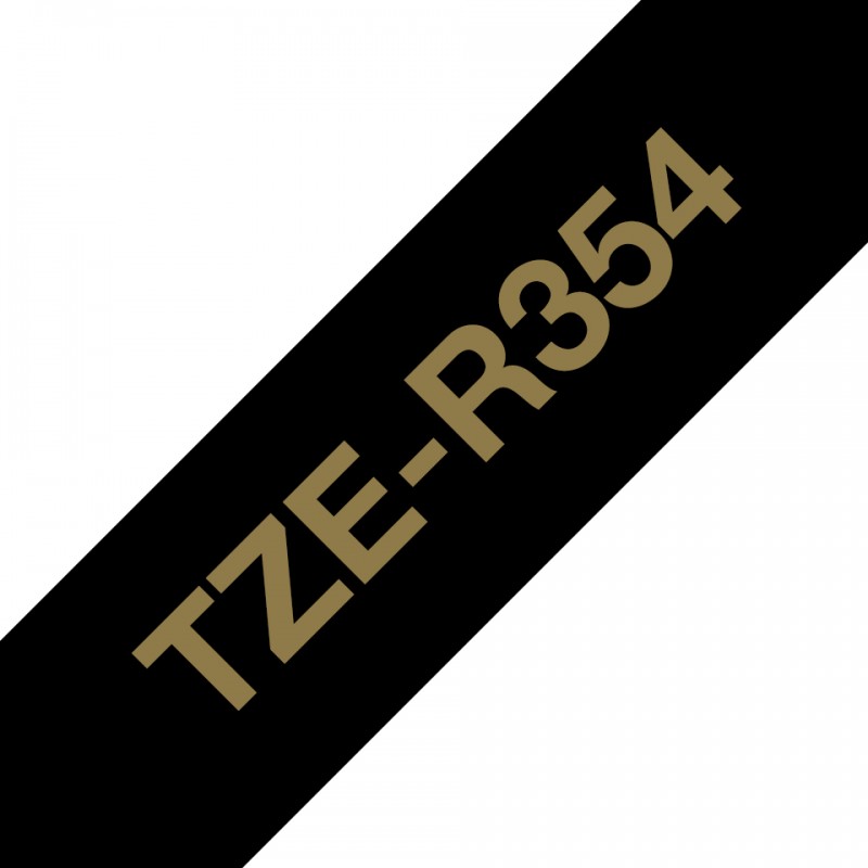 Brother TZER354 Ruban 24mm Or / Noir