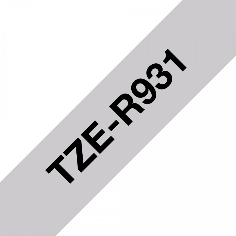 Brother TZER931 Ruban 12mm Noir / Gris