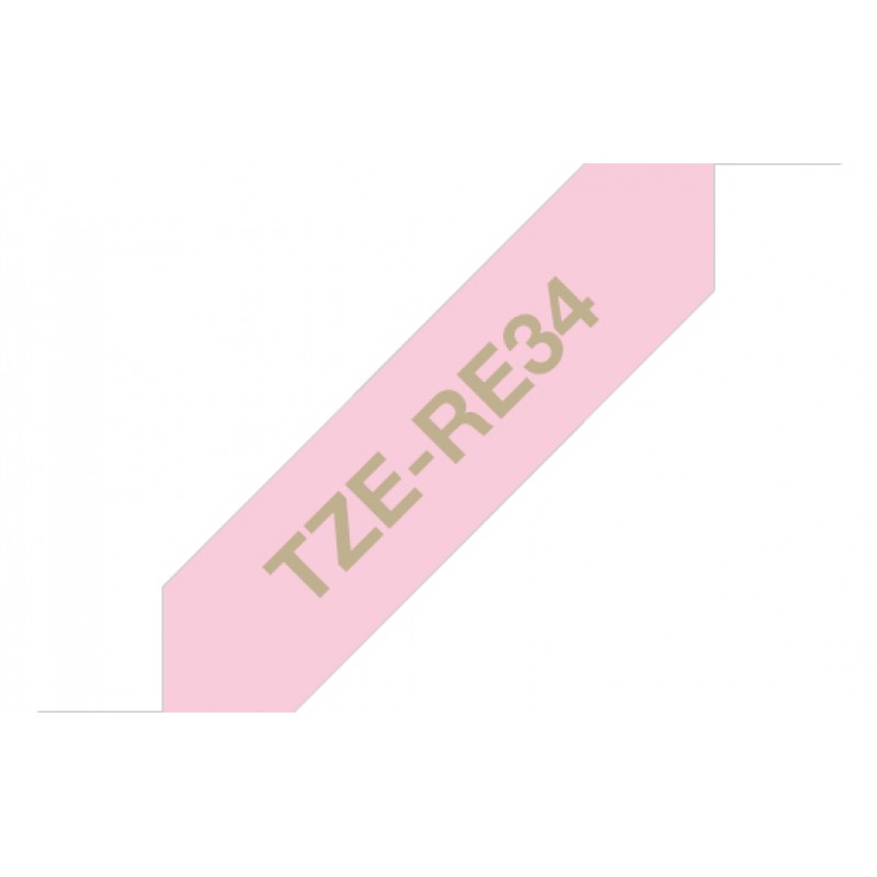 Brother TZERE34 Ruban Or / Rose 12mm