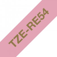 Brother TZERE54 Ruban 24mm Or / Rose