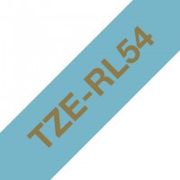 Brother TZERL54 Ruban 24mm Or / Bleu