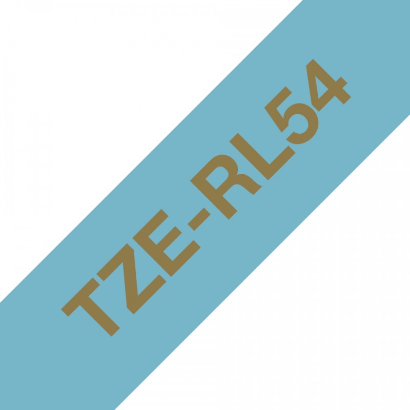 Brother TZERL54 Ruban 24mm Or / Bleu