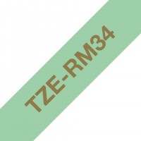 Brother TZERM34 Ruban 12mm Or / Vert