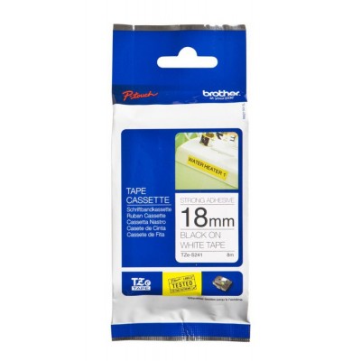 Brother TZES241 Ruban 18mm Noir / Blanc